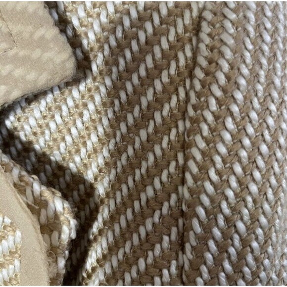 Anthropologie Tapemeasure Wool/ Silk Woven Tweed Boucle Tan  Blazer Size 6 - Picture 7 of 8